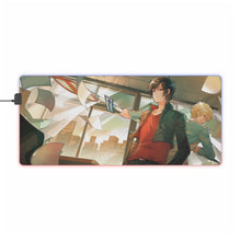 Load image into Gallery viewer, Durarara!! Izaya Orihara, Shizuo Heiwajima RGB LED Mouse Pad (Desk Mat)
