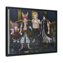 Load image into Gallery viewer, Fairy Tail Natsu Dragneel, Wendy Marvell, Gajeel Redfox Canvas Framed Art Print
