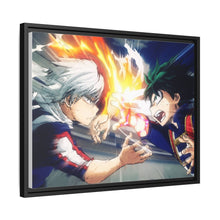 Load image into Gallery viewer, Izuku VS Shoto Canvas Framed Art Print
