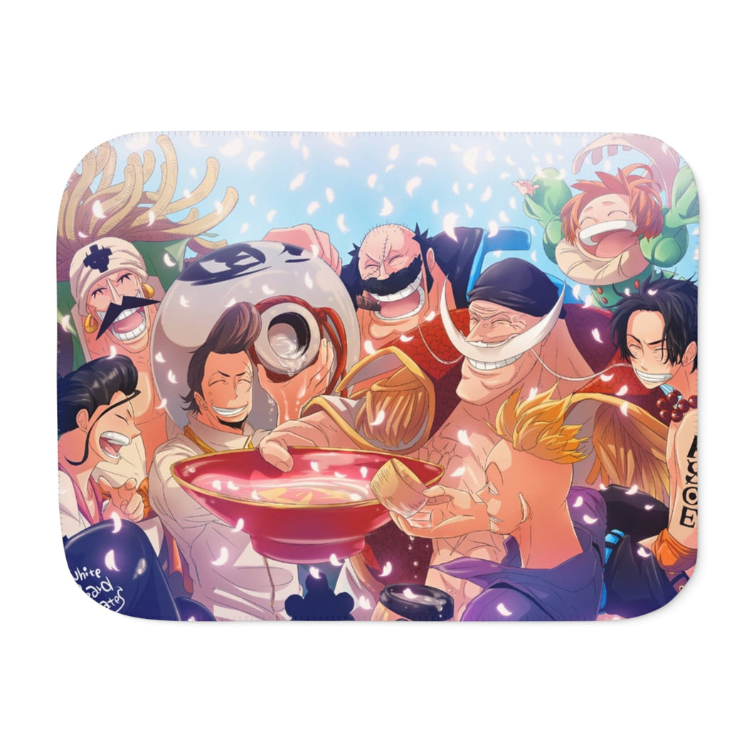 White Beard Pirate Sherpa Blanket