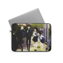 Load image into Gallery viewer, Hyouka Eru Chitanda, Satoshi Fukube, Mayaka Ibara Laptop Sleeve
