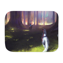 Load image into Gallery viewer, Anime Princess Mononoke Sherpa Blanket
