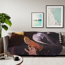 Load image into Gallery viewer, Sasuke and Naruto Sherpa Blanket
