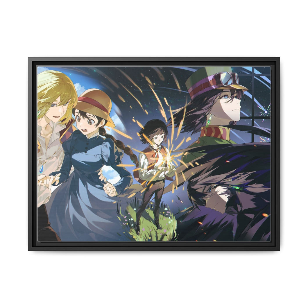 Howl's Moving Castle Canvas Framed Art Print