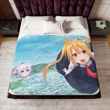 Load image into Gallery viewer, Miss Kobayashi&#39;s Dragon Maid Sherpa Blanket
