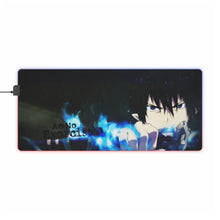 Load image into Gallery viewer, Blue Exorcist RGB LED Mouse Pad (Desk Mat)

