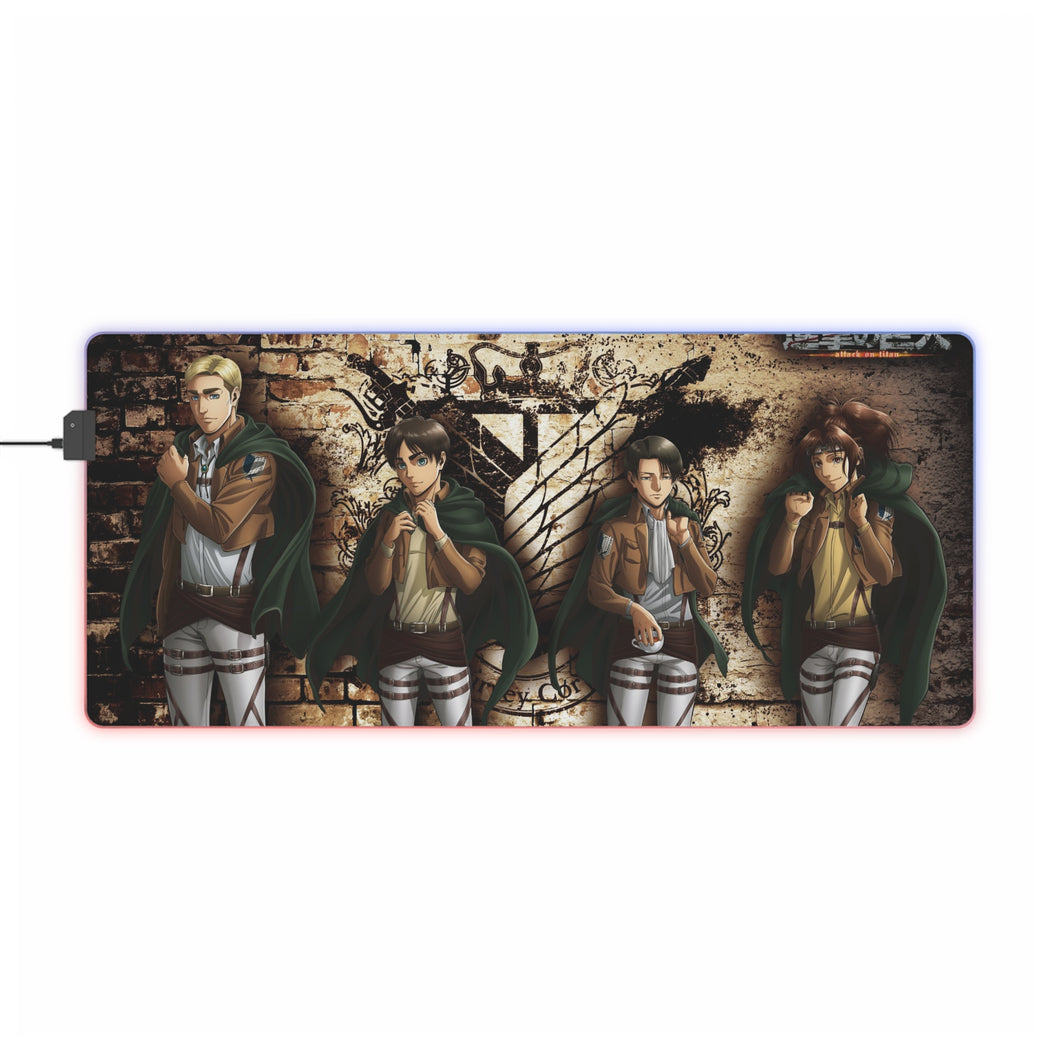 Anime Attack On Titan RGB LED Mouse Pad (Desk Mat)