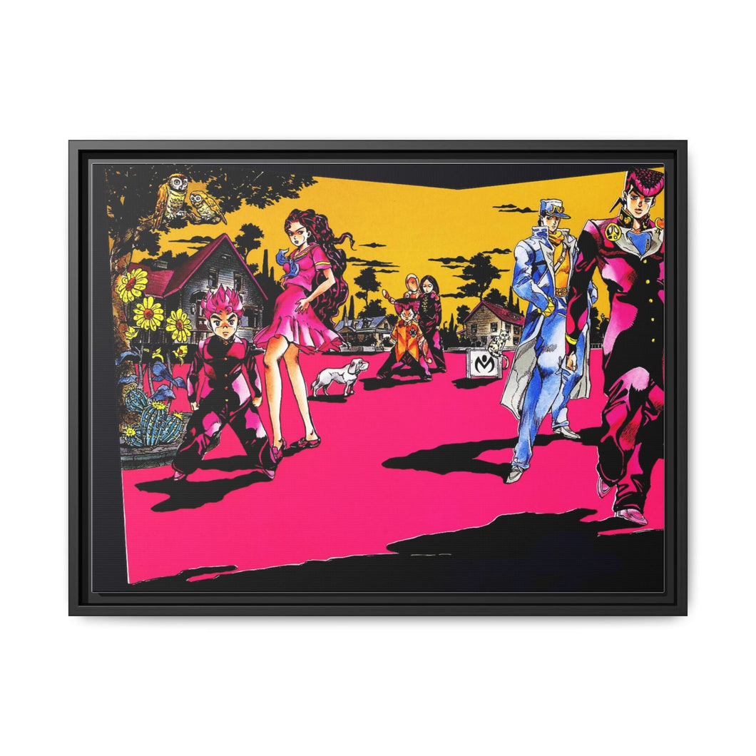 Anime Jojo's Bizarre Adventure Canvas Framed Art Print