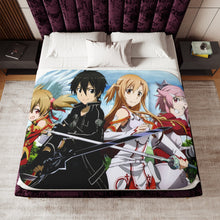 Load image into Gallery viewer, Silica,Kirito,Asuna and Lisbeth Sherpa Blanket
