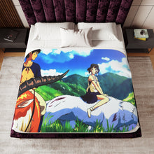 Load image into Gallery viewer, Anime Princess Mononoke Sherpa Blanket
