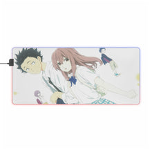 Load image into Gallery viewer, Koe No Katachi Shouko Nishimiya, Shouya Ishida RGB LED Mouse Pad (Desk Mat)
