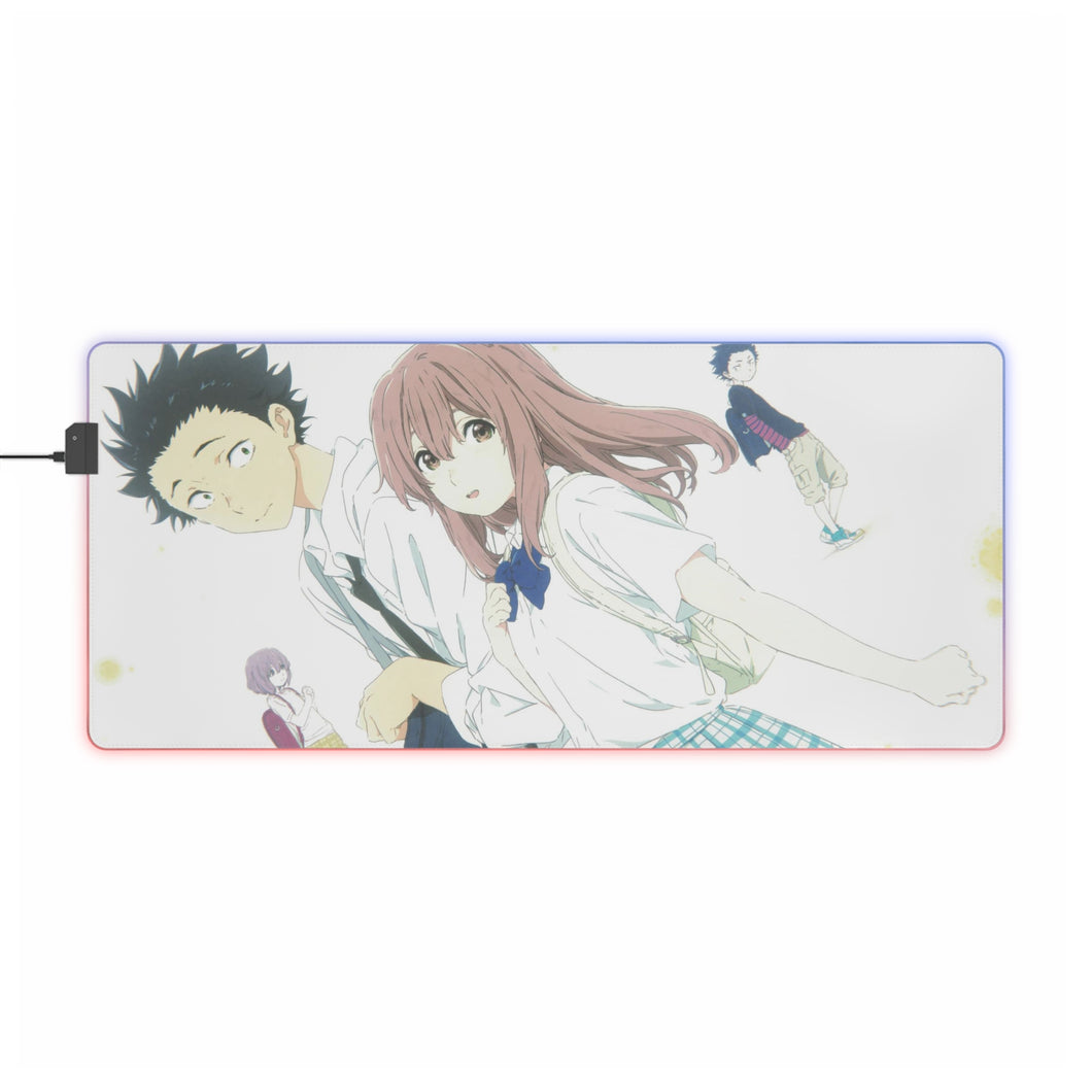 Koe No Katachi Shouko Nishimiya, Shouya Ishida RGB LED Mouse Pad (Desk Mat)