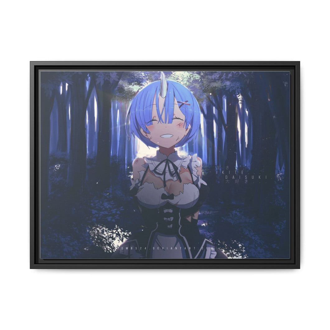 Anime Re:ZERO -Starting Life in Another World- Canvas Framed Art Print