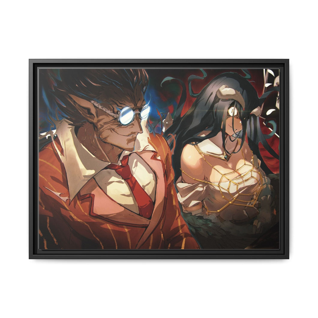 Overlord Albedo, Demiurge, Lupusregina Beta Canvas Framed Art Print