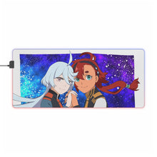 Load image into Gallery viewer, Miorine Rembran &amp; Suletta Mercury RGB LED Mouse Pad (Desk Mat)
