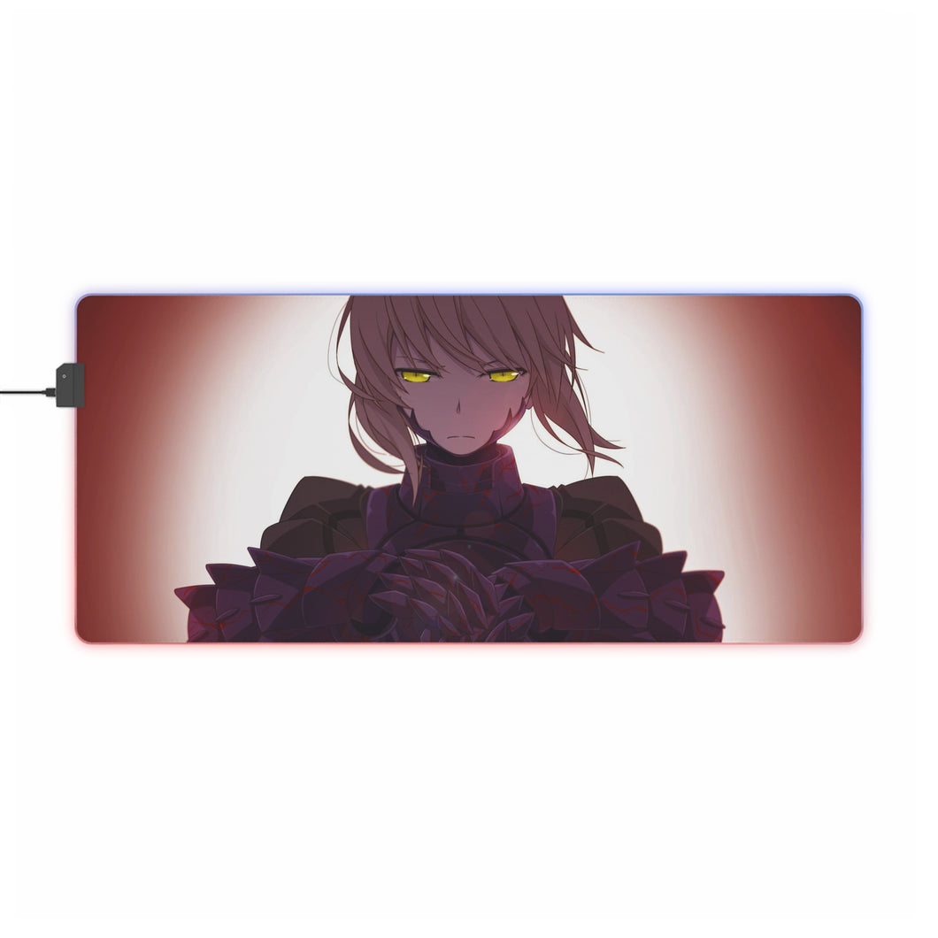 Saber (Fate Series) RGB LED Mouse Pad (Desk Mat)