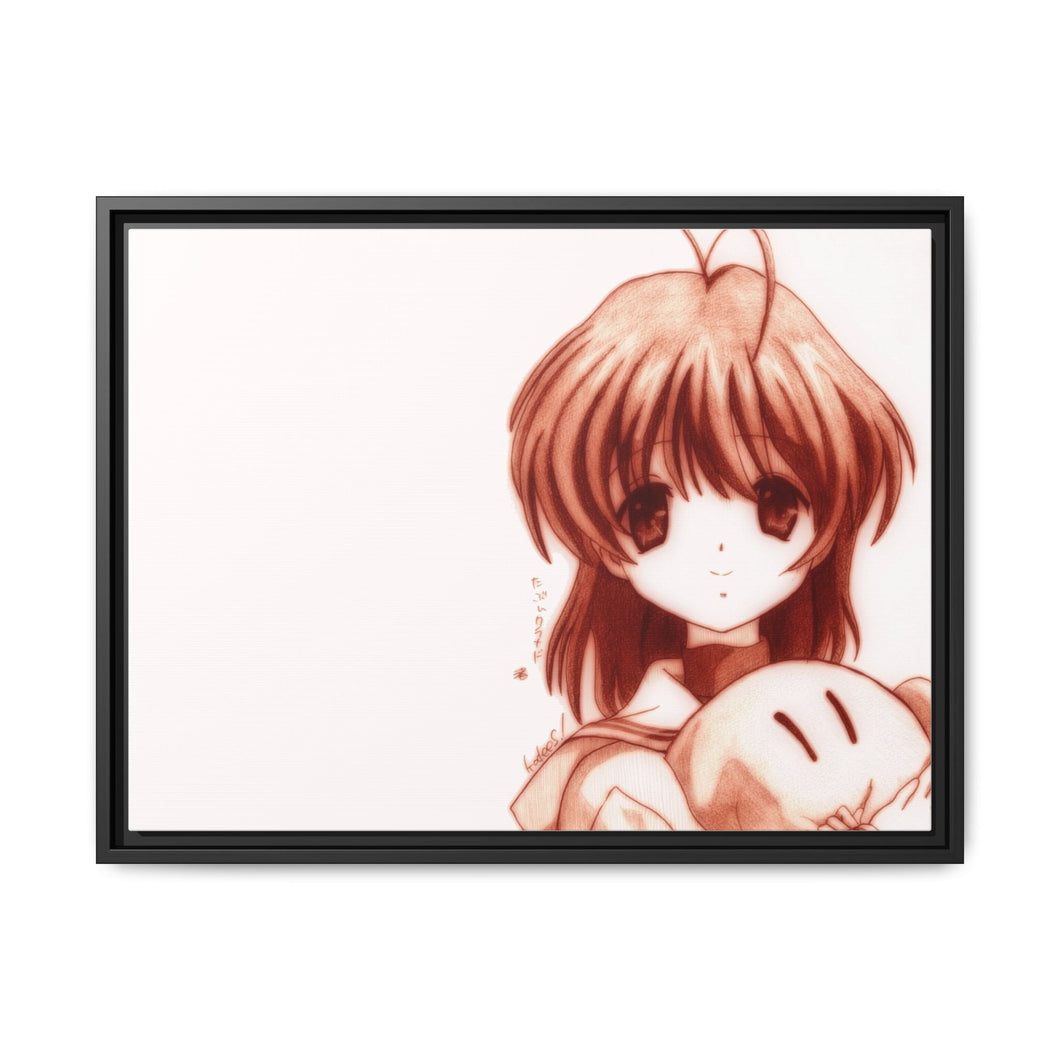 Clannad Nagisa Furukawa Canvas Framed Art Print