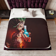 Load image into Gallery viewer, Anime Dr. Stone Sherpa Blanket
