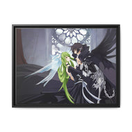 Lelouch and C.C. (Code Geass) Canvas Framed Art Print