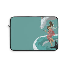 Load image into Gallery viewer, Minimalist Chihiro, Haku, and No-face Laptop Sleeve
