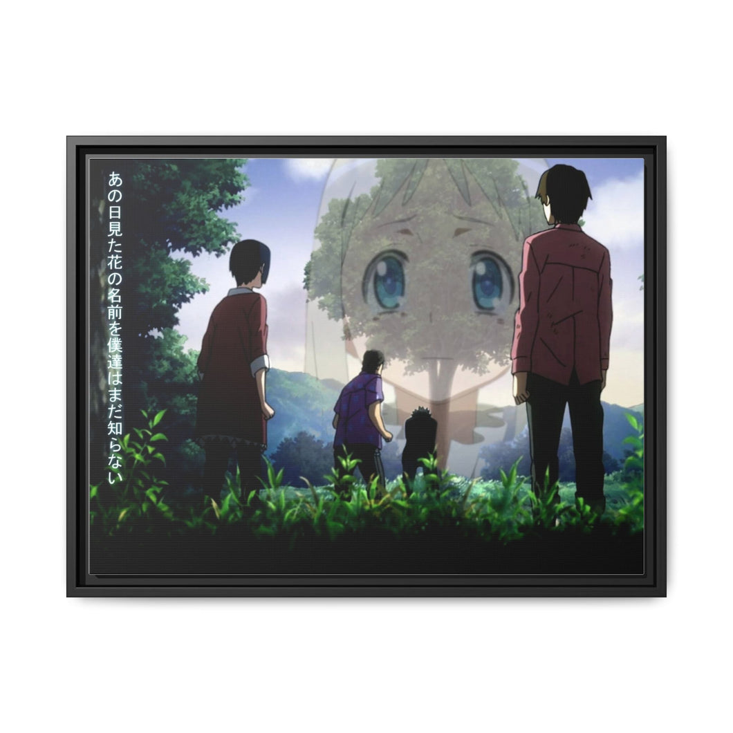Anohana Canvas Framed Art Print