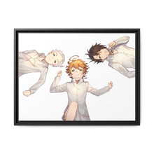 Load image into Gallery viewer, The Promised Neverland Ray, Norman, Emma Canvas Framed Art Print
