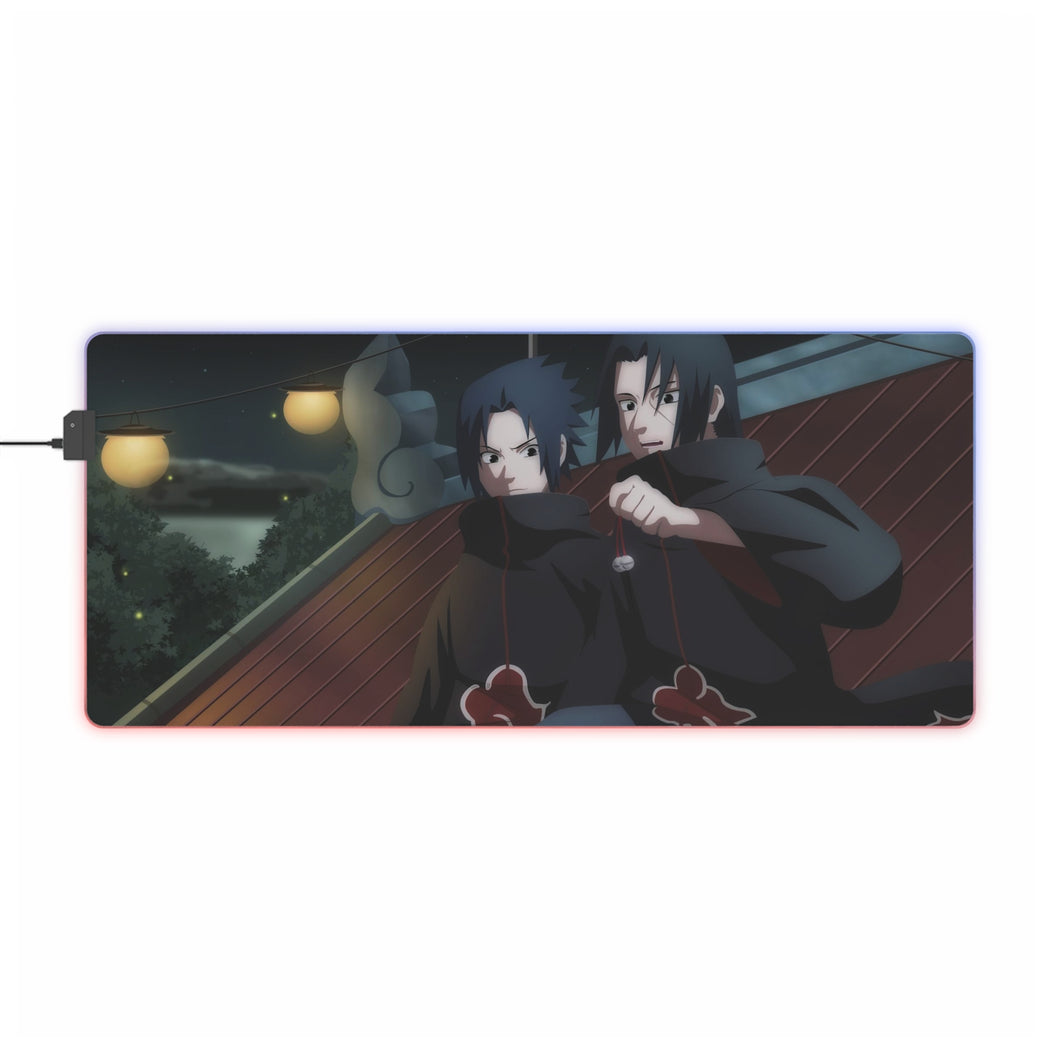 Sasuke and Itachi RGB LED Mouse Pad (Desk Mat)