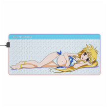 Load image into Gallery viewer, Magical Girl Lyrical Nanoha RGB LED Mouse Pad (Desk Mat)
