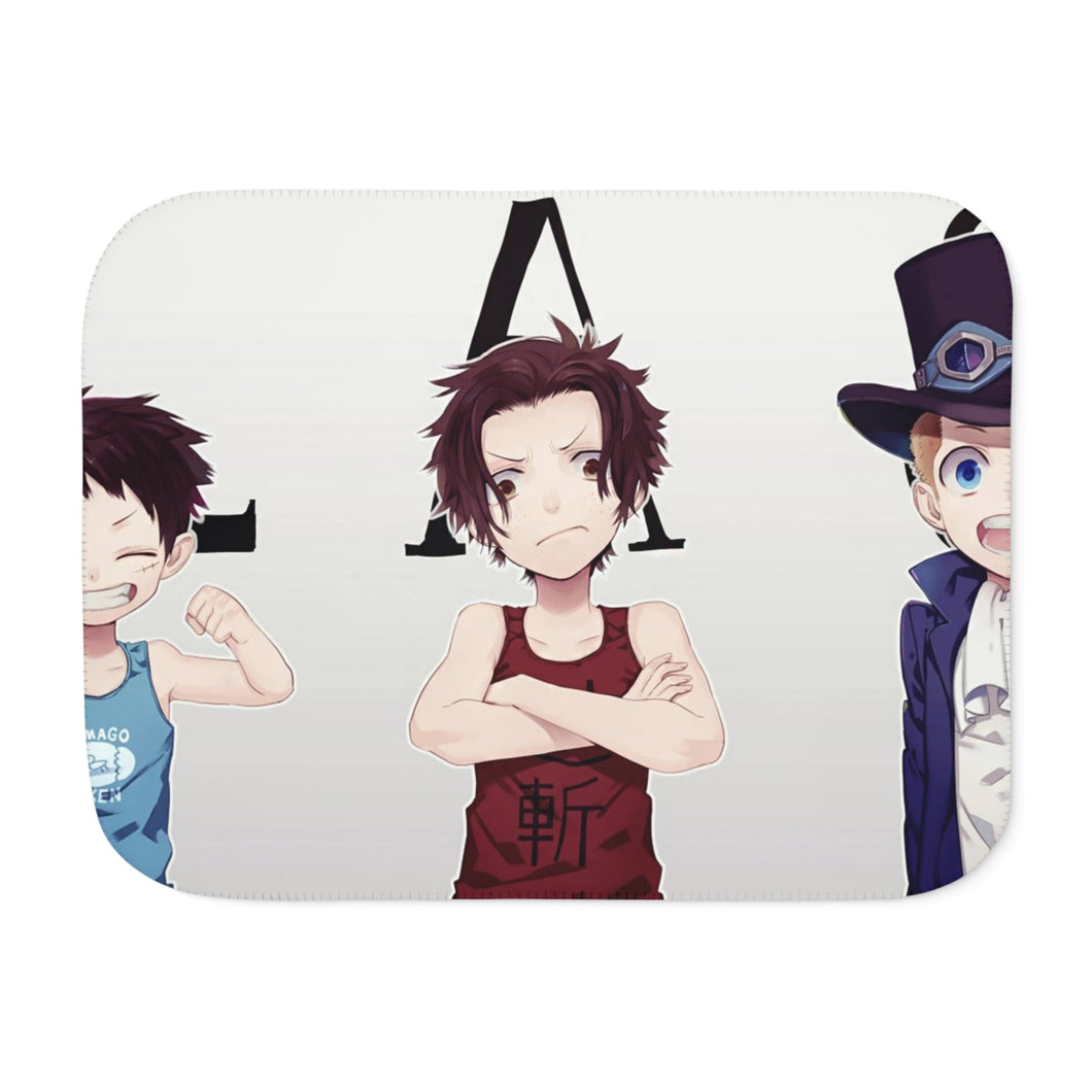 Luffy,Ace and Sabo Sherpa Blanket