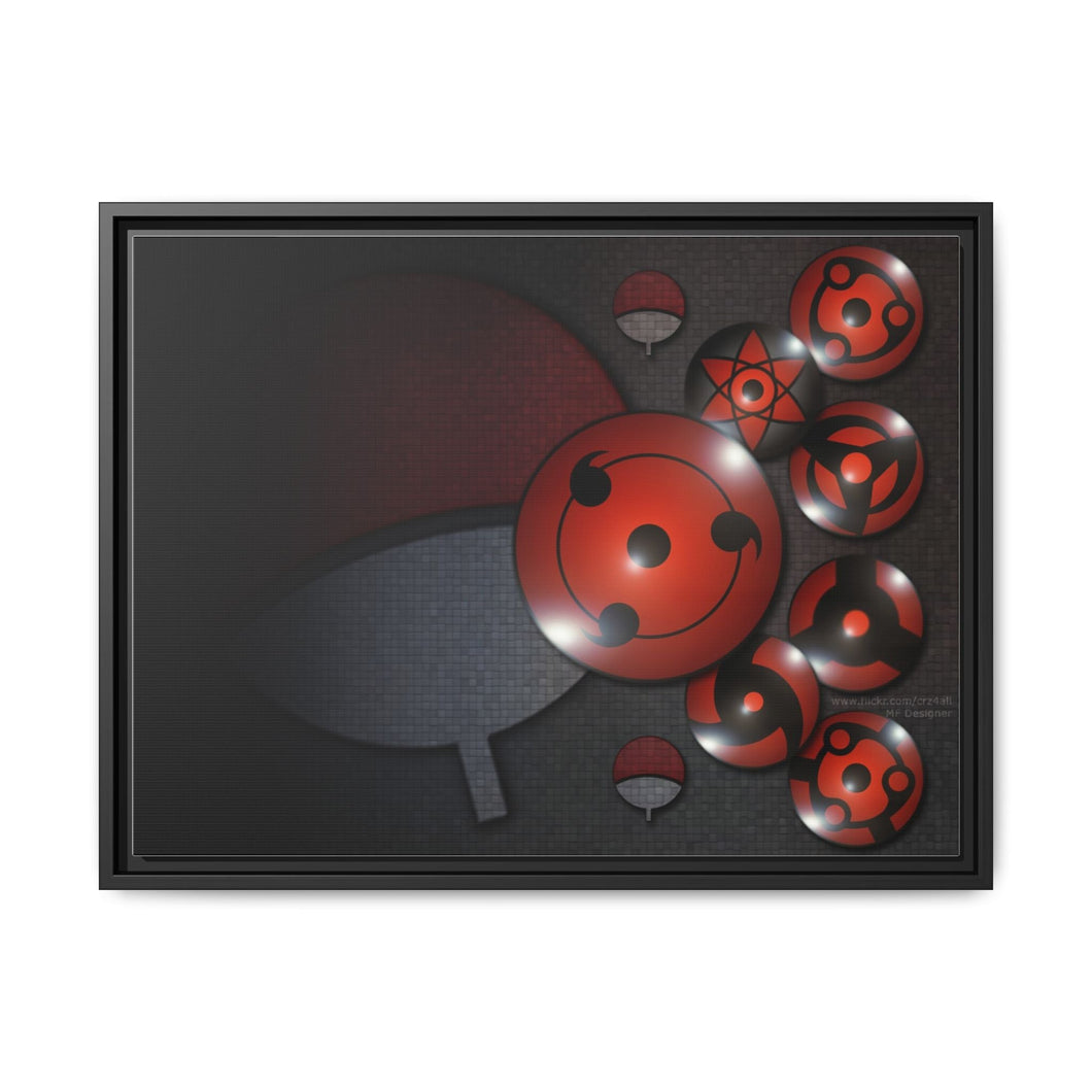 Sharingans Canvas Framed Art Print