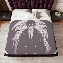 Load image into Gallery viewer, Nobuchika Ginoza Minimalist Sherpa Blanket
