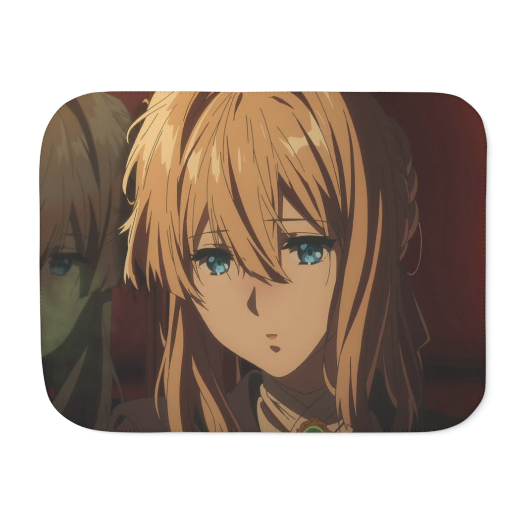 Violet Evergarden Sherpa Blanket