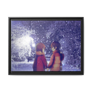 Anime ERASED Canvas Framed Art Print
