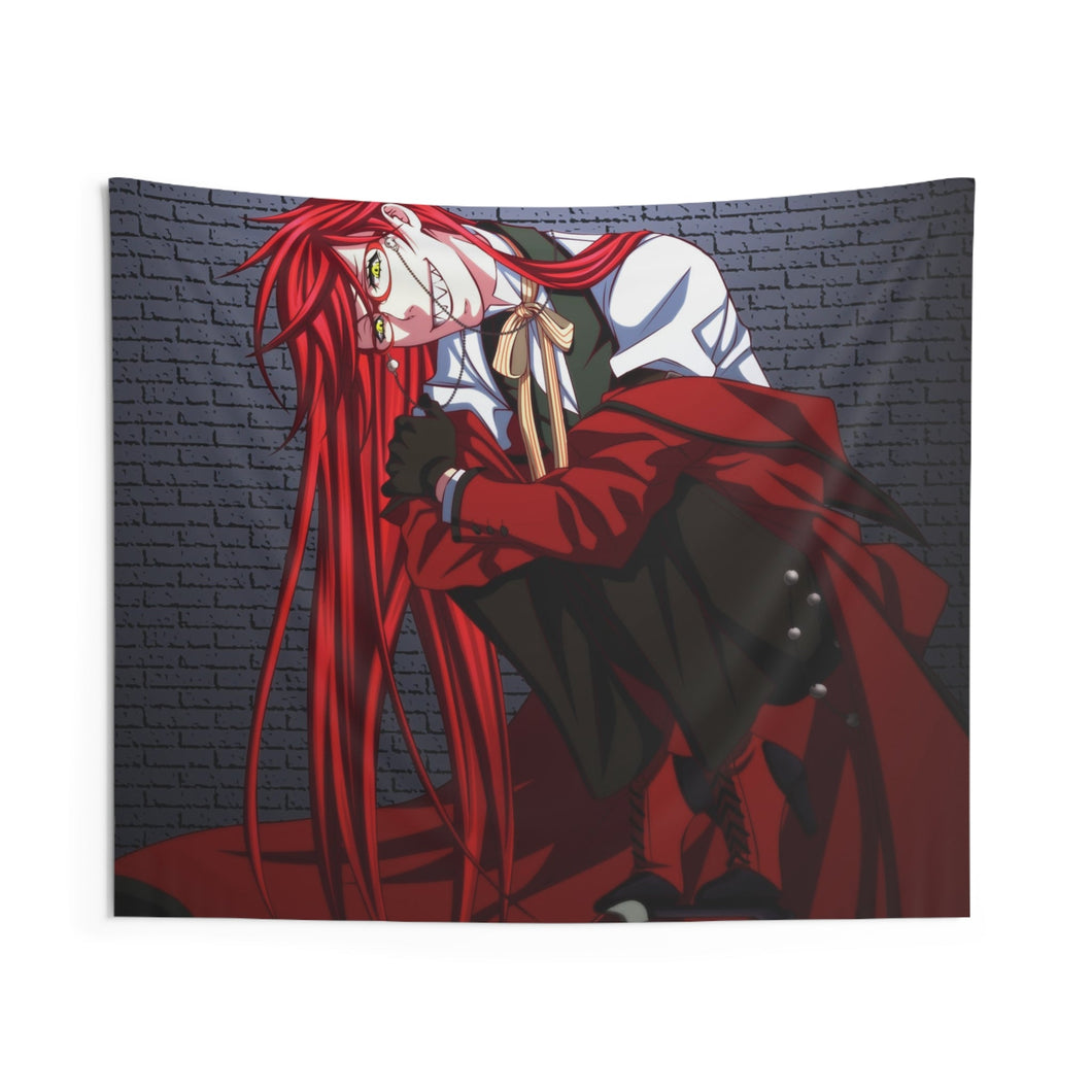 Black Butler Indoor Wall Tapestry