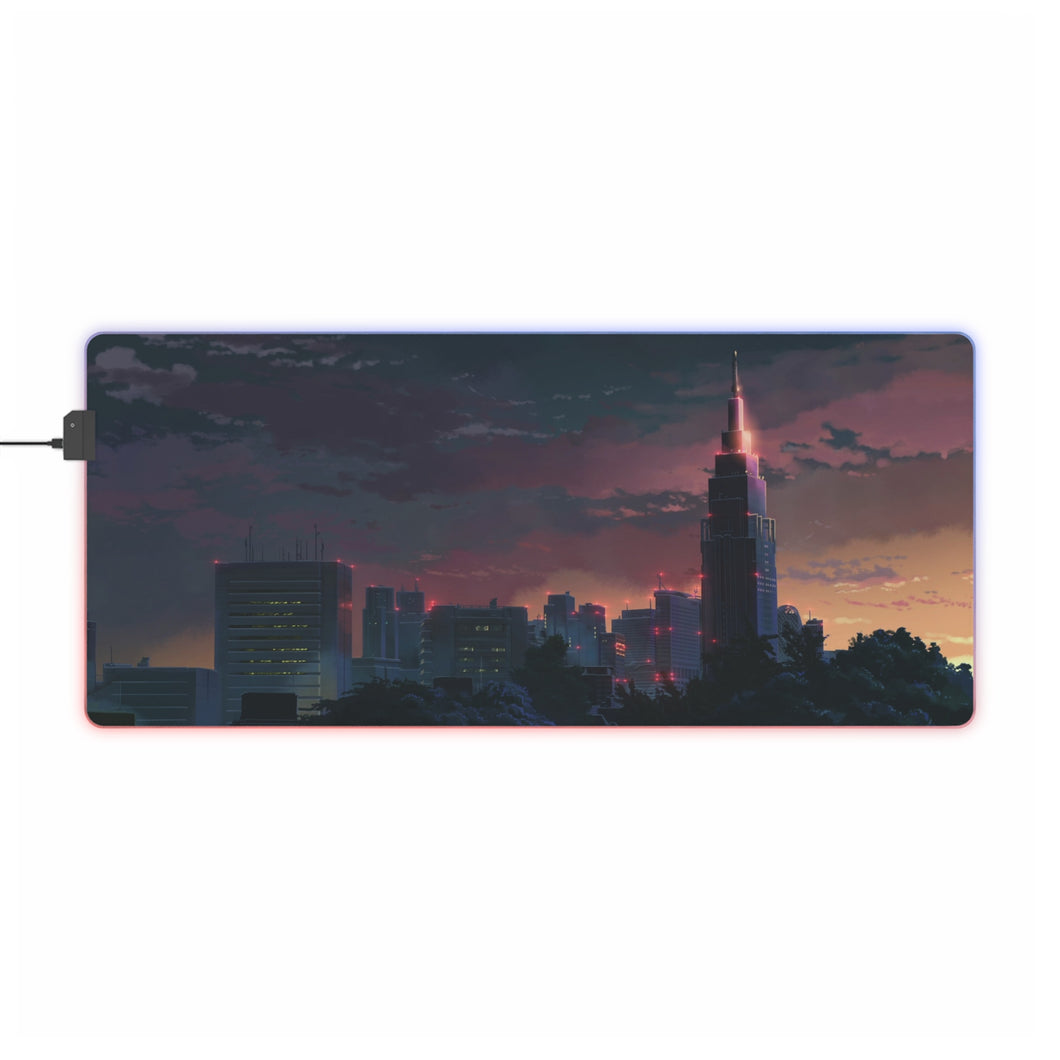 The Garden Of Words RGB LED Mouse Pad (Desk Mat)