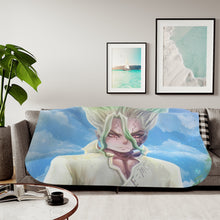 Load image into Gallery viewer, Anime Dr. Stone Sherpa Blanket
