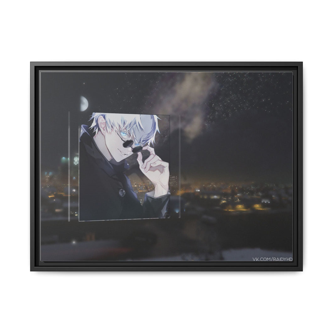 Satoru Gojo Canvas Framed Art Print
