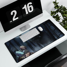Load image into Gallery viewer, Kratos &amp; Atreus fighting a giant wolf Mouse Pad (Desk Mat)
