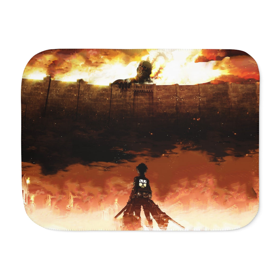 Shingeki no Kyojin - The Wall Sherpa Blanket