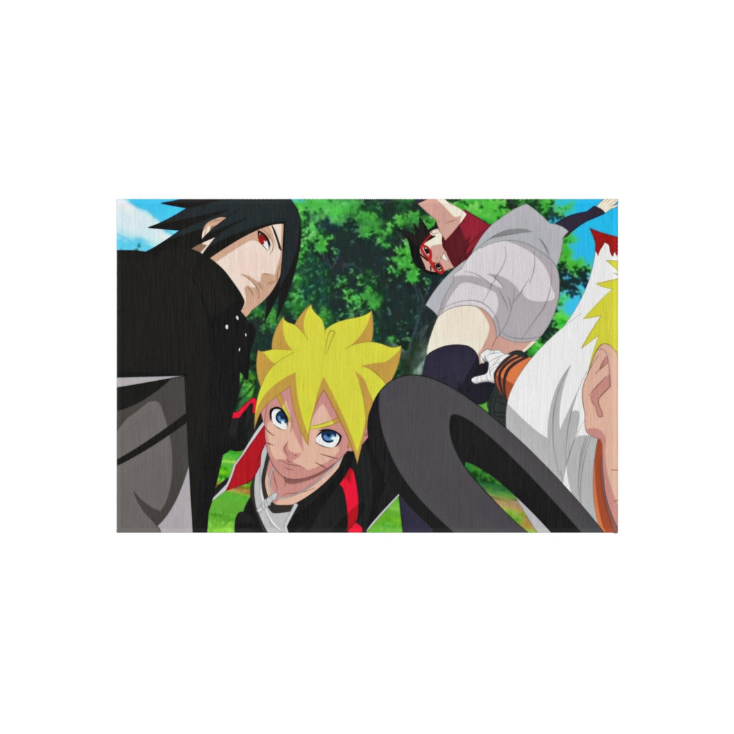 Naruto,Boruto,Sasuke and Sarada Rug