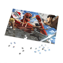 Load image into Gallery viewer, Colossal Titan eating pizza Jigsaw Puzzle

