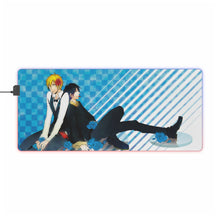 Load image into Gallery viewer, Durarara!! Izaya Orihara, Shizuo Heiwajima RGB LED Mouse Pad (Desk Mat)
