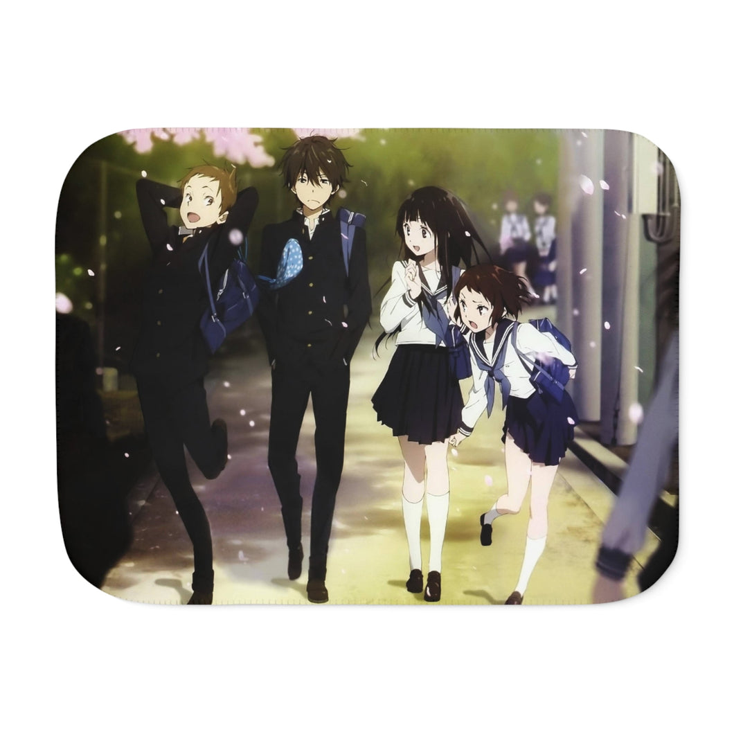 Hyouka Eru Chitanda, Satoshi Fukube, Mayaka Ibara Sherpa Blanket
