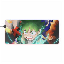 Load image into Gallery viewer, My Hero Academia Izuku Midoriya, Katsuki Bakugou RGB LED Mouse Pad (Desk Mat)
