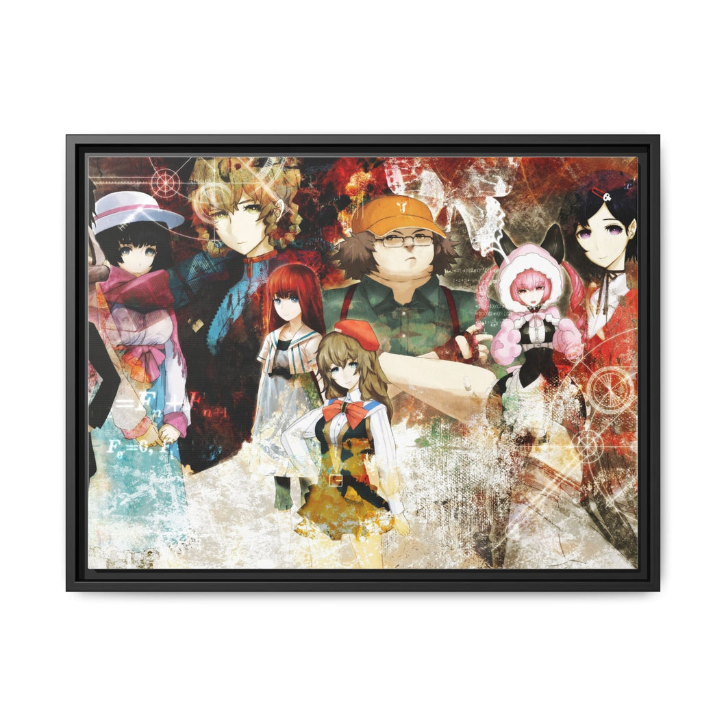 Steins Gate; Lab Members Canvas Framed Art Print