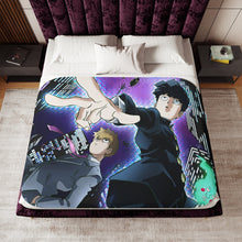 Load image into Gallery viewer, Mob Psycho 100 Arataka Reigen, Shigeo Kageyama, Ekubo Sherpa Blanket
