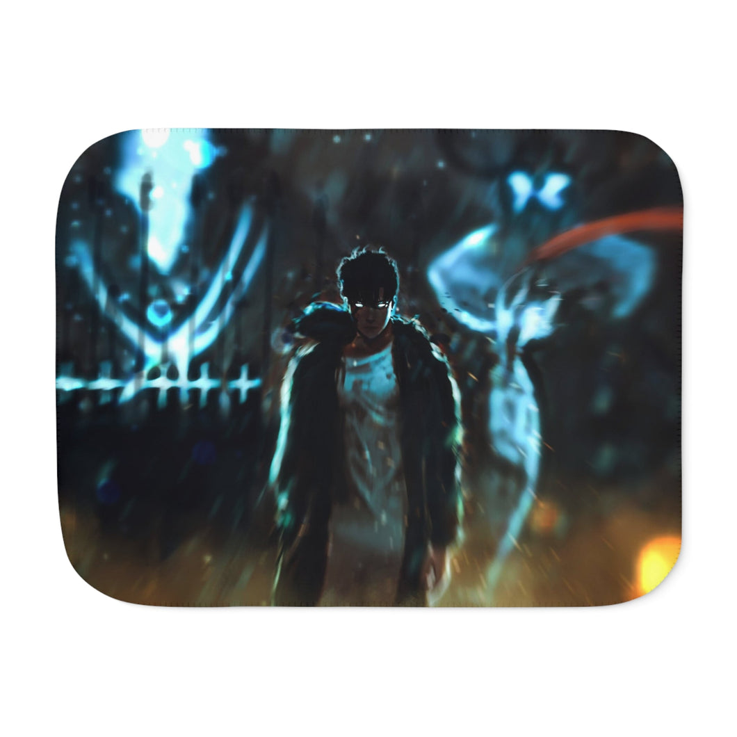 Anime Solo Leveling Sherpa Blanket