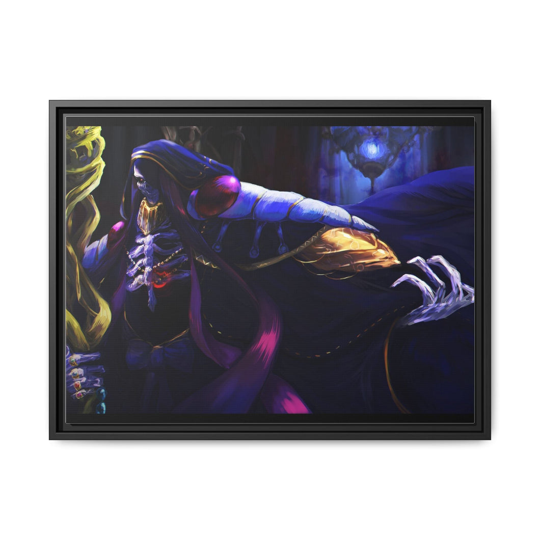 Ainz Ooal Gown Canvas Framed Art Print