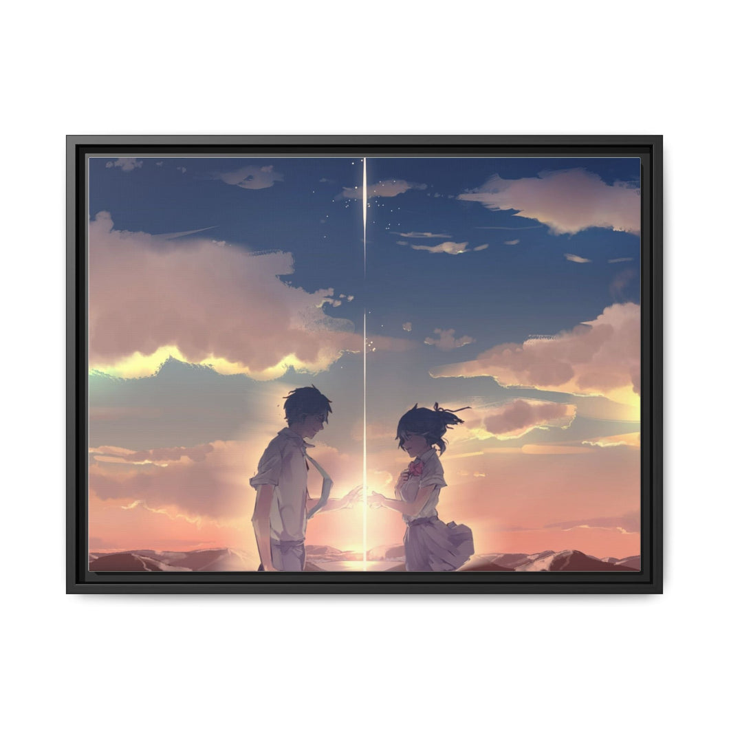 Taki and Mitsuha (Your Name) Canvas Framed Art Print