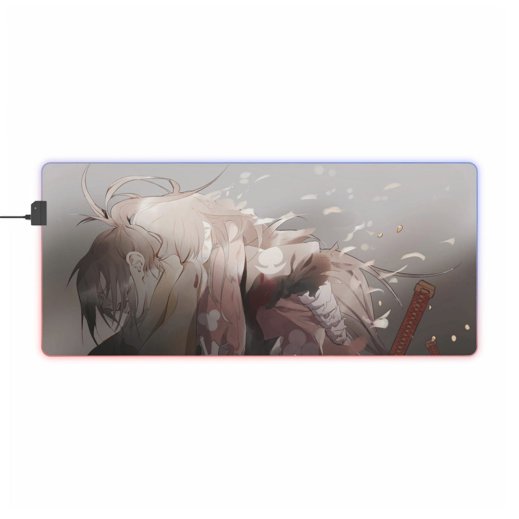 Hyakkimaru and Mio RGB LED Mouse Pad (Desk Mat)